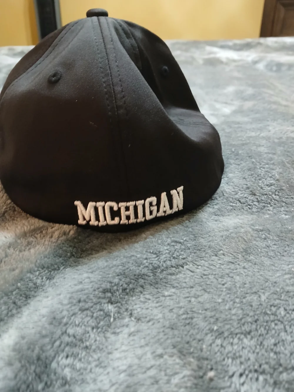 Zephyr Black MichiganCap with White 'M' Patch Size Xl